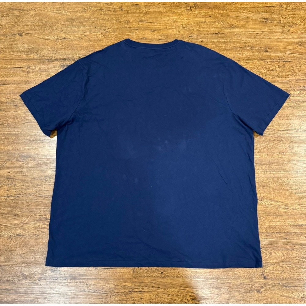 Polo Ralph Lauren Blue Graphic Spellout Logo Casual Big & Tall T Shirt Men's 4XB - Picture 3 of 8